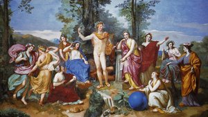 Apollo, Mnemosyne ve Dokuz İlham Perisi by Anton Raphael Mengs