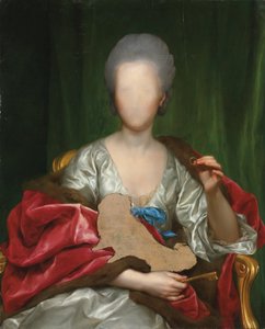 Mariana de Silva y Sarmiento (panel üzerine yağ) by Anton Raphael Mengs