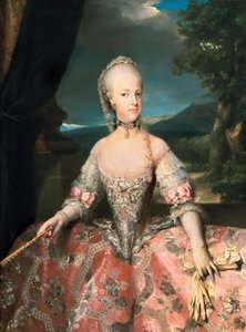Avusturya Mary Carolina portresi (Mary Carolina, Maria Carolina by Anton Raphael Mengs