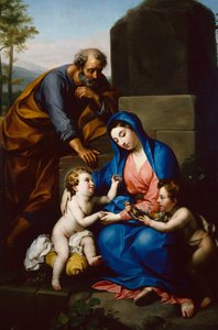 Bebek Aziz Vaftizci Yahya ile Kutsal Aile by Anton Raphael Mengs