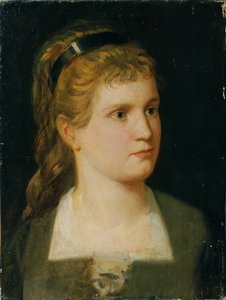 Yeğeninin büstü, Käthchen Winder by Anton Romako