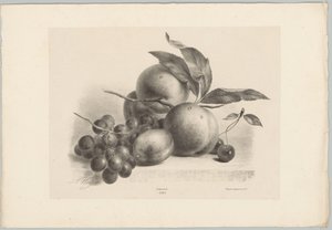Üzüm, erik, şeftali ve kiraz Çiçek ve Meyve Çalışmaları (...) 10. bölüm (dizi adı) by Anton Weiss