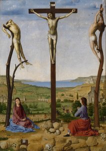 Calvary, 15. yüzyılın ikinci yarısı. by Antonello da Messina