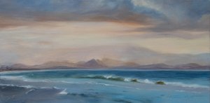 Bondi Beach Avustralya, 2018 (tuval üzerine yağlıboya) by Antonia Myatt