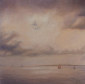 Tekne ailesi, 2014 (tuval üzerine yağlıboya) by Antonia Myatt