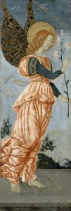 Müjde Meleği, c.1500 (kavak ağacı üzerinde tempera) by Antoniazzo Romano