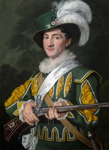 Alois Jelen (1801-1857) Carl Maria von Weber (1786-1826) - Antonin Machek (1775-1844) tarafından Der Freischuetz operasında Max olarak. Tuval üzerine yağlıboya by Antonin Machek