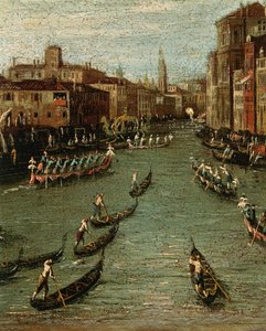 Tarihi Tekne Yarışı: Büyük Kanal Üzerindeki Gondollar by Antonio (studio of) Canaletto