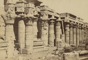 Philae: Nectenebo I şapeli ile Colonnade by Antonio Beato