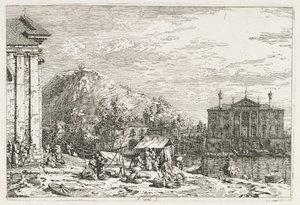 Görüşler: Nehrin Ötesinde Bir Şehir, 1735-1746. by Giovanni Antonio Canal