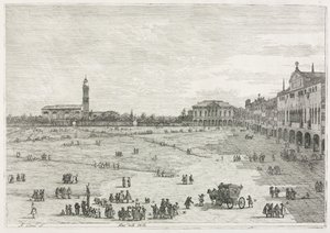 Manzara: Prà della Valle, Padua by Antonio Canaletto