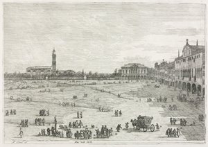 Manzara: Pra della Valle, Padua, 1735-1746. by Giovanni Antonio Canal