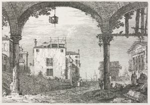 Manzara: Fenerli Portiko by Antonio Canaletto