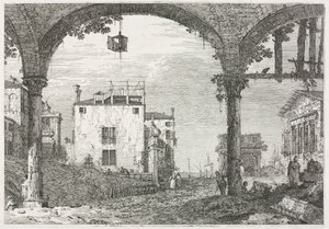 Manzaralar: Fenerli Portiko, 1735-1746. by Giovanni Antonio Canal