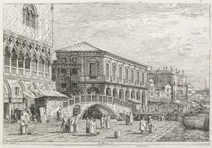 Manzara: Hapishane, Venedik by Antonio Canaletto