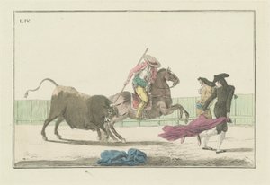 Bir Boğa Güreşinde Ana Eylemlerin Koleksiyonu serisinden Plaka IV by Antonio Carnicero