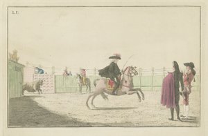 Bir Boğa Güreşinde Ana Eylemlerin Koleksiyonu serisinden Plaka I by Antonio Carnicero