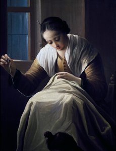 Terzi, Antonio Cifrondi (1657-1730), Tuval üzerine yağlı boya by Antonio Cifrondi