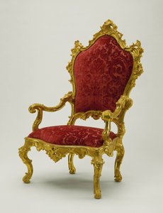 Koltuk, 1730-40 (ceviz) by Antonio Corradini