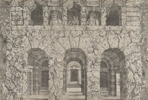Bir Grotto, yaklaşık 1545. by Antonio Fantuzzi