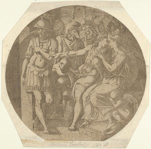 Bir Kadına Veda Eden Bir Adam, 1540-45. by Antonio Fantuzzi