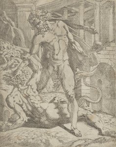 Herkül ve Cacus, 1540-45. by Antonio Fantuzzi
