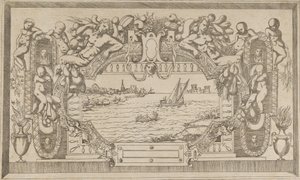 Süs Çerçeveli Peyzaj, ca. 1543. by Antonio Fantuzzi