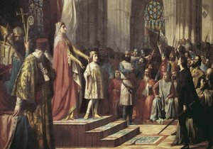 Maria de Molina, oğlunu Valladolid Cortes'e sunar. 1863 (tuval üzerine yağlı boya)