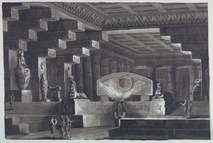 Sahne Tasarımı, Mısır Tapınağı İçi