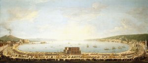 Piedigrotta Kraliyet Alayı ile Napoli Körfezi