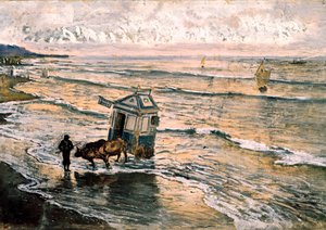 Mar Cantabrico (Cantabria Denizi) Tablosu Antoni Munoz i Degrain tarafından (1841-1924)
