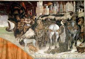 Aziz George, Trabzon Prensesi Ayrıntısı. Antonio Pisano tarafından yapılan fresk, Pisanello (yaklaşık 1380-1455) 1436-1438 Verona, Sant 