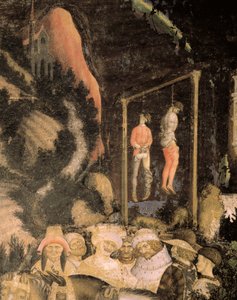 Asılan Adamlar, St George ve Prenses'ten detay by Antonio Pisanello