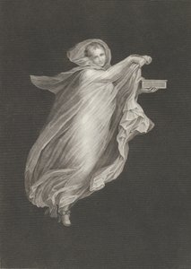 Kapüşonlu bir şal giyen ve sol elinde bir kutu tutan bir bacchante, set ag..., yakl. 1795-ca. 1820. by Antonio Ricciani