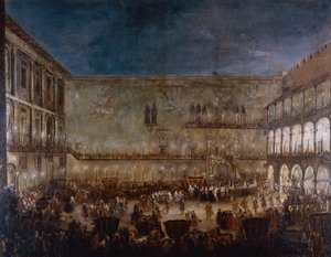 Saksonya prensesi Amalie'nin Antonio Stom tarafından Padua'ya gelişi (yaklaşık 1688-1734) by Antonio Stom