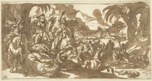 aslan avı by Antonio Tempesta