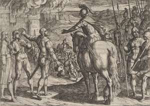 Levha 34: Romalıların Hollanda'ya Karşı Savaşı'ndan Hollanda Kırsal Alanını Yakan Romalılar..., 1611.