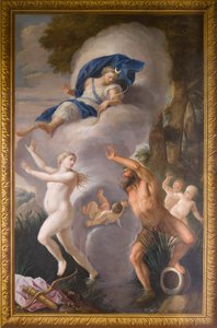 Alpheus ve Arethusa'yı tasvir eden kuzey cephe duvar resmi, Ziyafet Evi