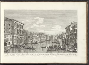 Gezicht op het Canal Grande, Palazzo Grimani ve Ca
