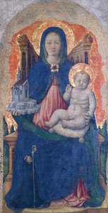 Çocuklu Madonna, Praglia Sunağının detayı, Antonio Vivarini (1418-öncesi 1484), 67x33 cm by Antonio Vivarini