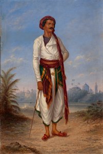 Hindu Adam, yaklaşık 1893. by Antonio Zeno Shindler