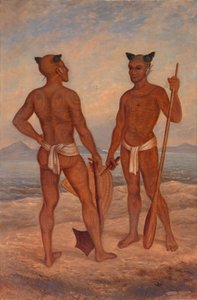 Marquesan Erkekler, ca. 1893.