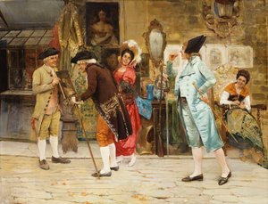 Eski Curio Dükkanı, 1892 by Antonio Zoppi