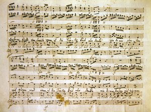 La scuola de gelosi skorundan bir el yazması sayfasının geç c18. kopyası by Antonio after Salieri