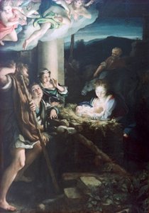 Doğuş Sahnesi, 1522-1530 by Antonio da Correggio