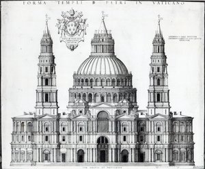 Aziz Petrus Planı, Roma, 1539 by Antonio da Sangallo