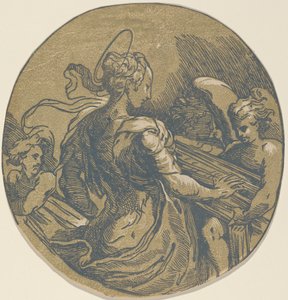 Aziz Cecilia by Antonio da Trento after Parmigianino