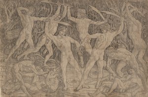 Çıplak Adamların Savaşı, ca. 1470-90., yakl. 1470-90. by Antonio Pollaiuolo