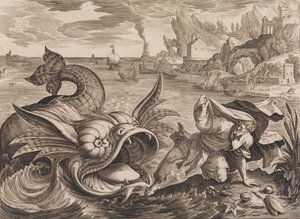 Jonah, Kıyıda Balıklar, ca. 1585