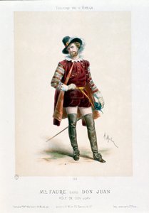 Şarkıcı Jean-Baptiste (Jean Baptiste) Faure (1830-1914), Paris